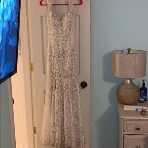 Jovani white prom dress